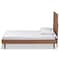 Baxton Studio Nicola Mid-Century Modern Transitional Ash Walnut Finished Wood Twin Size Platform Bed 180-11154-11158-Zoro - alternate 4